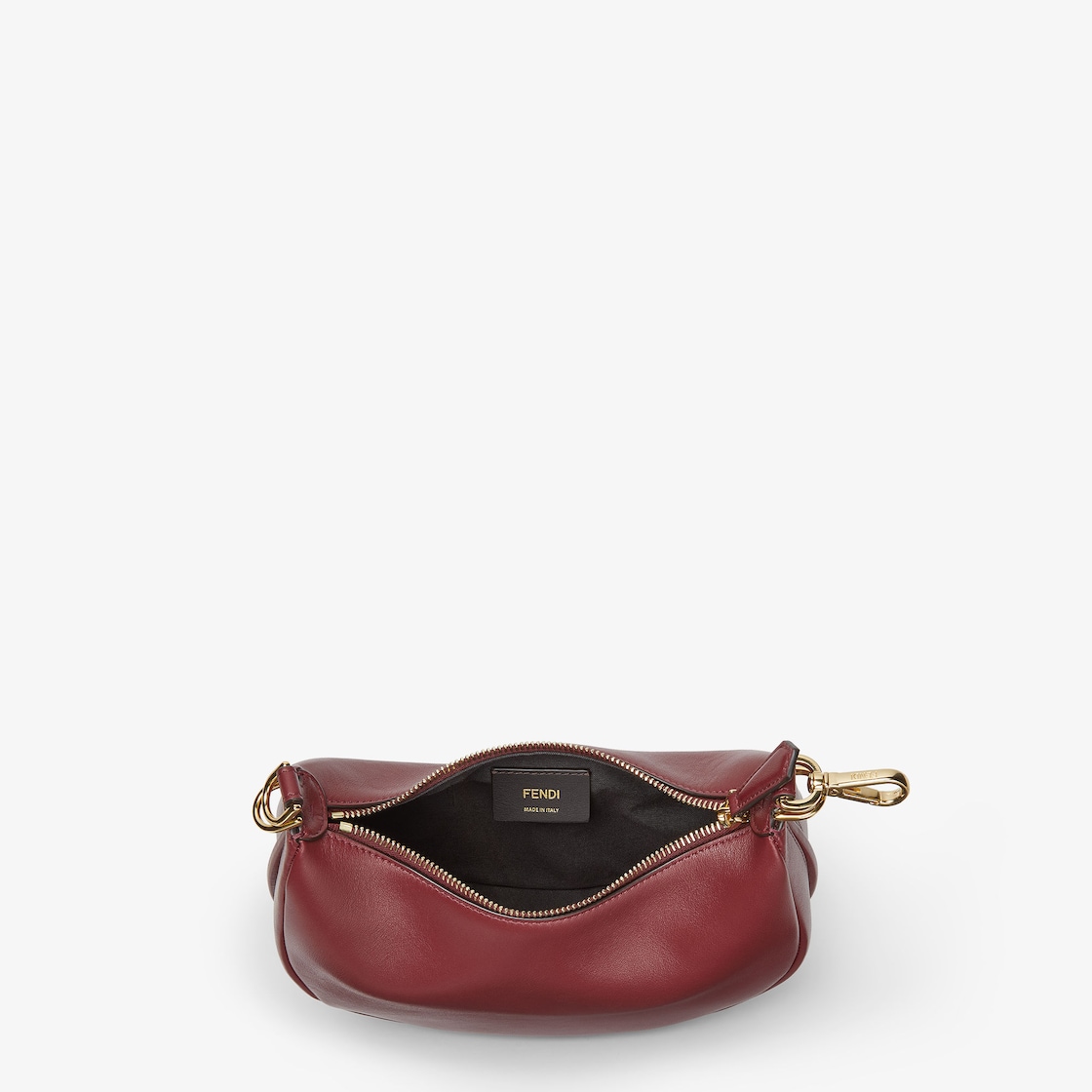 FENDI Fendigraphy Mini Burgundy leather mini-bag - Image 2
